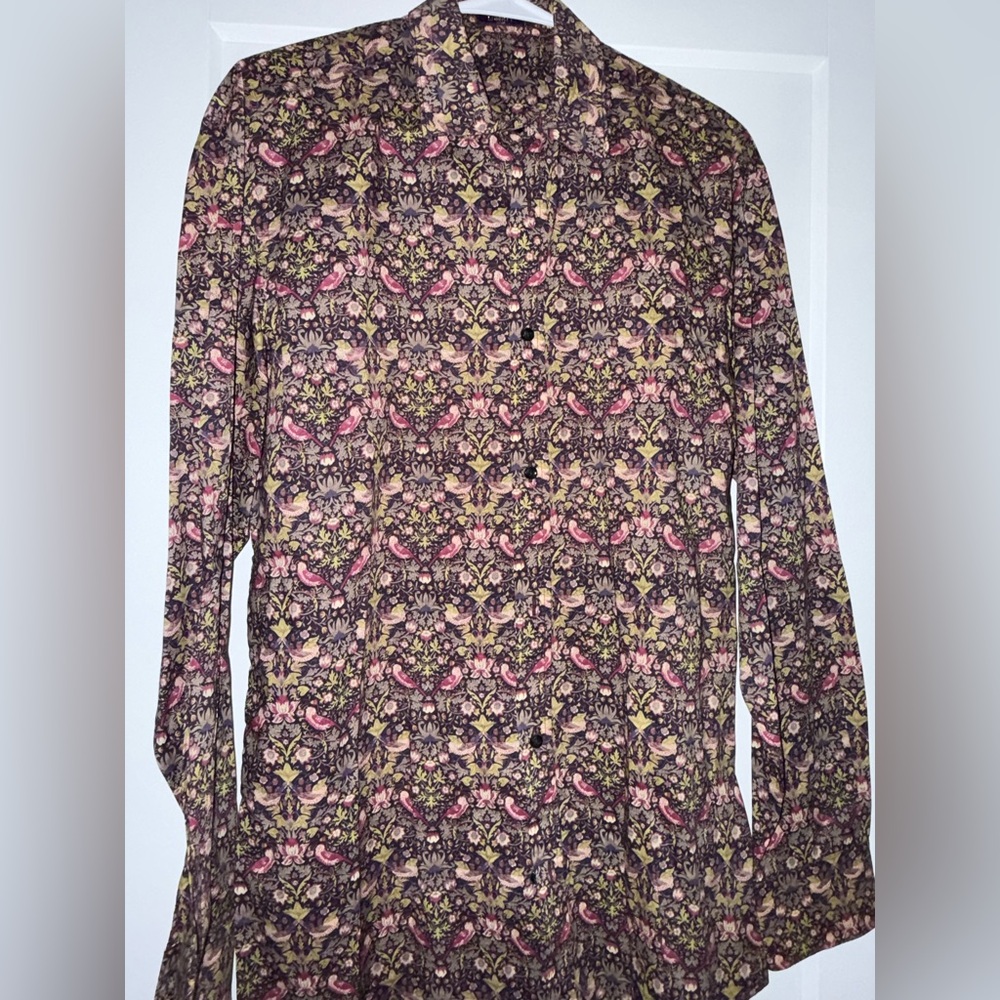 Liberty Multicolor Floral Casual Button Down Shirt